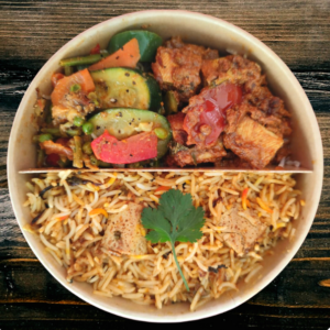 Menu biryani au poulet